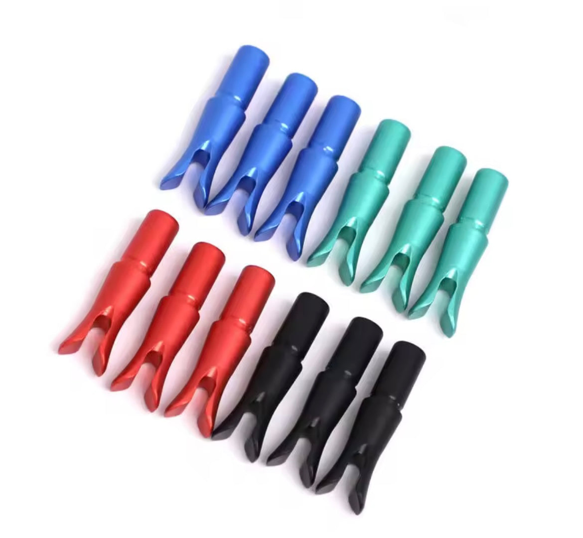 NOCK TIRO RÁPIDO EM ALUMÍNIO 5 PCS